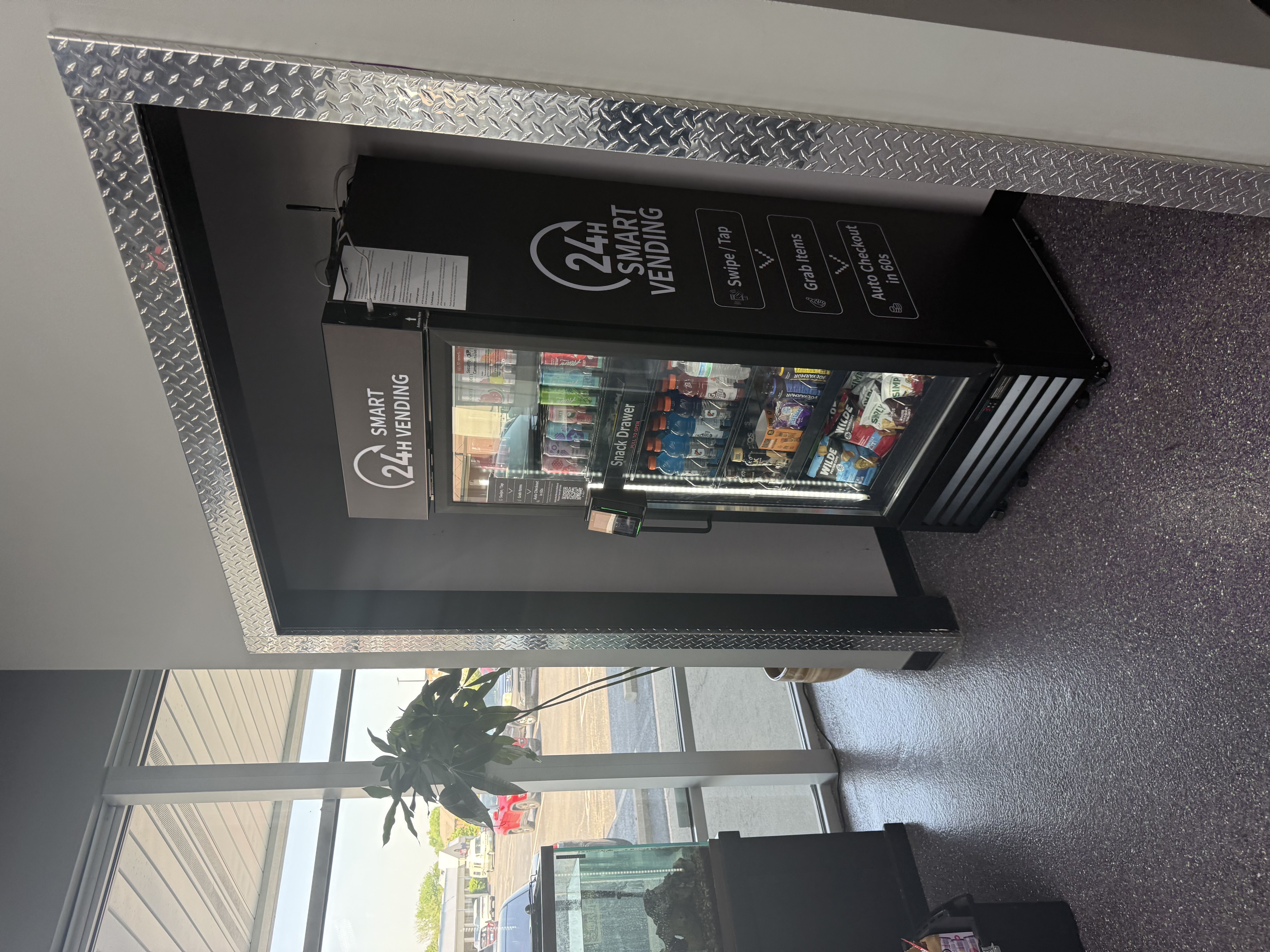 Snack Ninja Smart Cooler in a commercial space